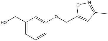 {3-[(3-methyl-1,2-oxazol-5-yl)methoxy]phenyl}methanol Struktur