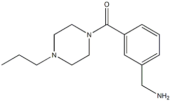 {3-[(4-propylpiperazin-1-yl)carbonyl]phenyl}methanamine Struktur