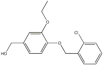 {4-[(2-chlorophenyl)methoxy]-3-ethoxyphenyl}methanol Struktur