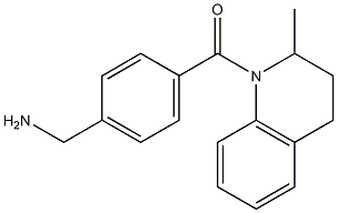 {4-[(2-methyl-1,2,3,4-tetrahydroquinolin-1-yl)carbonyl]phenyl}methanamine Struktur