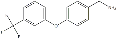 {4-[3-(trifluoromethyl)phenoxy]phenyl}methanamine Struktur