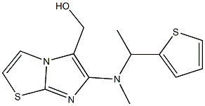 {6-[methyl(1-thien-2-ylethyl)amino]imidazo[2,1-b][1,3]thiazol-5-yl}methanol Struktur