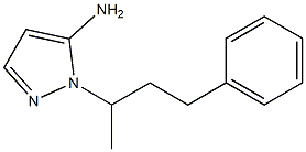 1-(1-methyl-3-phenylpropyl)-1H-pyrazol-5-amine Struktur