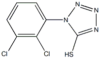 1-(2,3-dichlorophenyl)-1H-1,2,3,4-tetrazole-5-thiol Struktur