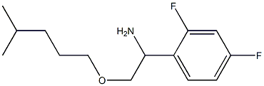 1-(2,4-difluorophenyl)-2-[(4-methylpentyl)oxy]ethan-1-amine Struktur