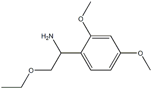 1-(2,4-dimethoxyphenyl)-2-ethoxyethanamine Struktur