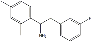 1-(2,4-dimethylphenyl)-2-(3-fluorophenyl)ethan-1-amine Struktur