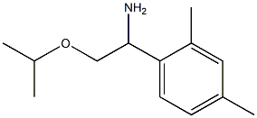 1-(2,4-dimethylphenyl)-2-(propan-2-yloxy)ethan-1-amine Struktur