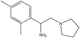 1-(2,4-dimethylphenyl)-2-pyrrolidin-1-ylethanamine Struktur