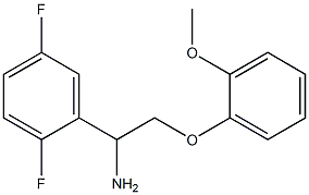 1-(2,5-difluorophenyl)-2-(2-methoxyphenoxy)ethanamine Struktur