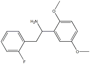 1-(2,5-dimethoxyphenyl)-2-(2-fluorophenyl)ethan-1-amine Struktur