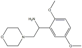 1-(2,5-dimethoxyphenyl)-2-morpholin-4-ylethanamine Struktur