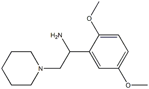 1-(2,5-dimethoxyphenyl)-2-piperidin-1-ylethanamine Struktur