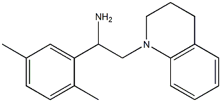 1-(2,5-dimethylphenyl)-2-(1,2,3,4-tetrahydroquinolin-1-yl)ethan-1-amine Struktur