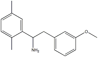 1-(2,5-dimethylphenyl)-2-(3-methoxyphenyl)ethan-1-amine Struktur