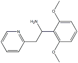 1-(2,6-dimethoxyphenyl)-2-(pyridin-2-yl)ethan-1-amine Struktur