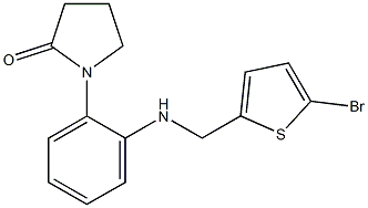 1-(2-{[(5-bromothiophen-2-yl)methyl]amino}phenyl)pyrrolidin-2-one Struktur