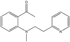 1-(2-{methyl[2-(pyridin-2-yl)ethyl]amino}phenyl)ethan-1-one Struktur