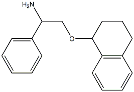 1-(2-amino-2-phenylethoxy)-1,2,3,4-tetrahydronaphthalene Struktur