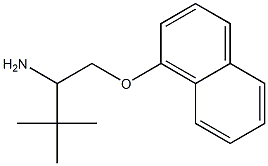 1-(2-amino-3,3-dimethylbutoxy)naphthalene Struktur