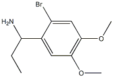 1-(2-bromo-4,5-dimethoxyphenyl)propan-1-amine Struktur