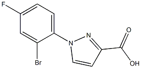 1-(2-bromo-4-fluorophenyl)-1H-pyrazole-3-carboxylic acid Struktur