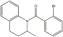 1-(2-bromobenzoyl)-2-methyl-1,2,3,4-tetrahydroquinoline Struktur