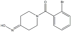 1-(2-bromobenzoyl)piperidin-4-one oxime Struktur