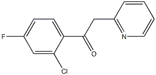 1-(2-chloro-4-fluorophenyl)-2-(pyridin-2-yl)ethan-1-one Struktur