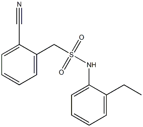 1-(2-cyanophenyl)-N-(2-ethylphenyl)methanesulfonamide Struktur