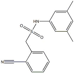 1-(2-cyanophenyl)-N-(3,5-dimethylphenyl)methanesulfonamide Struktur