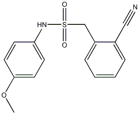 1-(2-cyanophenyl)-N-(4-methoxyphenyl)methanesulfonamide Struktur