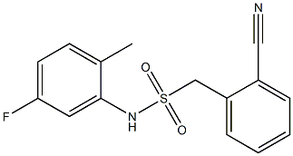 1-(2-cyanophenyl)-N-(5-fluoro-2-methylphenyl)methanesulfonamide Struktur