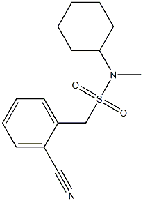 1-(2-cyanophenyl)-N-cyclohexyl-N-methylmethanesulfonamide Struktur