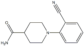 1-(2-cyanophenyl)piperidine-4-carboxamide Struktur