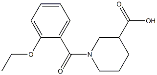 1-(2-ethoxybenzoyl)piperidine-3-carboxylic acid Struktur