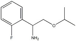 1-(2-fluorophenyl)-2-(propan-2-yloxy)ethan-1-amine Struktur