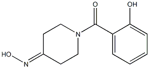 1-(2-hydroxybenzoyl)piperidin-4-one oxime Struktur