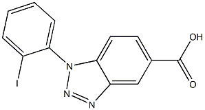 1-(2-iodophenyl)-1H-1,2,3-benzotriazole-5-carboxylic acid Struktur