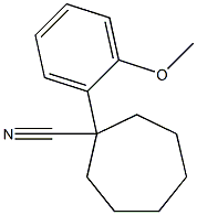 1-(2-methoxyphenyl)cycloheptane-1-carbonitrile Struktur