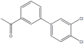 1-(3',4'-dichloro-1,1'-biphenyl-3-yl)ethanone Struktur