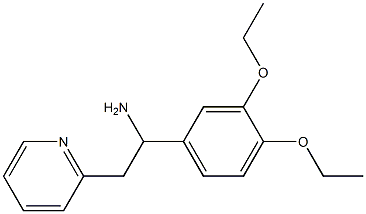 1-(3,4-diethoxyphenyl)-2-(pyridin-2-yl)ethan-1-amine Struktur