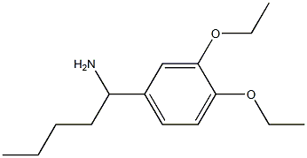 1-(3,4-diethoxyphenyl)pentan-1-amine Struktur