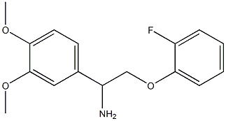 1-(3,4-dimethoxyphenyl)-2-(2-fluorophenoxy)ethanamine Struktur