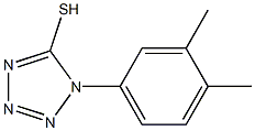 1-(3,4-dimethylphenyl)-1H-1,2,3,4-tetrazole-5-thiol Struktur