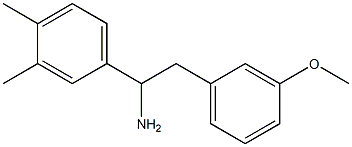 1-(3,4-dimethylphenyl)-2-(3-methoxyphenyl)ethan-1-amine Struktur