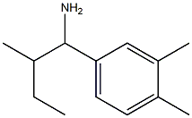 1-(3,4-dimethylphenyl)-2-methylbutan-1-amine Struktur