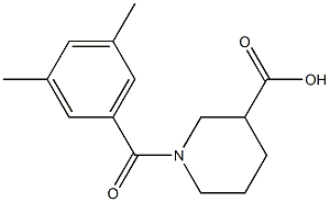 1-(3,5-dimethylbenzoyl)piperidine-3-carboxylic acid Struktur