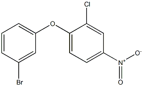 1-(3-bromophenoxy)-2-chloro-4-nitrobenzene Struktur