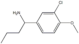 1-(3-chloro-4-methoxyphenyl)butan-1-amine Struktur